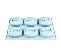 Moldes Para Hornear Formas De Silicona - Bake Create Impress | Antiadherente De 6 Cavidades De Fácil Liberación | Panaderos Y Artesanos, Moldes De Silicona DIY Para Alimentos Para Pasteles, Muffins, G
