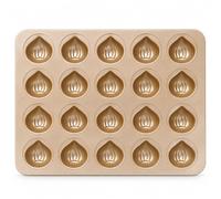 Moldes Para Hornear Pasteles De Castaña Antiadherentes De 20 Cavidades | Molde para hornear de acero aluminizado no Stick para Muffin Madeleine, tamaño grande, uso comercial