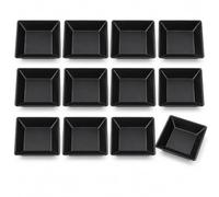 Moldes Para Hornear Tarta De Frutas Antiadherentes Cuadrados De 12 Piezas | Moldes para pasteles pequeños antiadherentes de acero al carbono para horno y freidora de aire