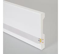 LEDKIA LIGHTING Moldura Rodapié para Tira LED Classic con con Tapa Continua 2 m
