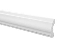 Molduras de techo Marbet de espuma de poliestireno XPS - Molduras de estuco de alta calidad, ligeras y robustas, de diseño moderno - Moldura de pared (paquete económico de 20 metros E-18-19x38mm)