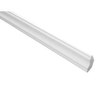 Molduras de techo Marbet de espuma de poliestireno XPS - Molduras de estuco de, ligeras y robustas, de diseño moderno - Moldura de pared (paquete económico de 20 metros E-23-22x22mm)