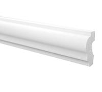 Molduras de techo Marbet de espuma de poliestireno XPS - Molduras de estuco de, ligeras y robustas, de diseño moderno - Moldura de pared (paquete económico de 20 metros E-19-21x40mm)