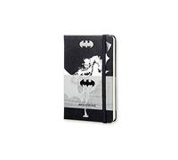Moleskine 11300 - Cuaderno de hojas rayadas, negro y blanco - Diario Batman Tapa Dura