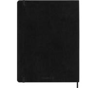 Moleskine Agenda semanal 18 meses 2026/2027 XL – 1 semana/página, tapa blanda negra