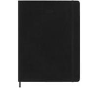 Moleskine Agenda 2024 Mensual Extralarge Negra Tapa Blanda