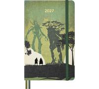 Moleskine Agenda Diaria 12 Meses 2027, Agenda El Señor de los Anillos con Rayas con Tapa Dura y Cierre Elástico, Merry y Pipino, Formato L 13x21 cm