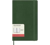 Moleskine Classic 12 Month 2027 Daily Planner, Soft Cover, Large (5" x 8.25"), Myrtle Green, 400 páginas
