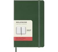 Moleskine Classic 12 Month 2027 Daily Planner, Hard Cover, Pocket (3.5" x 5.5"), Myrtle Green, 400 páginas