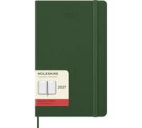 Moleskine Classic 12 Month 2027 Daily Planner, Hard Cover, Large (5" x 8.25"), Myrtle Green, 400 páginas
