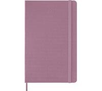Moleskine Agenda Diaria 2027, Agenda de 12 Meses con Tapa Dura y Cierre Elástico, Formato L 13x21 cm, Color Rosa Majestic