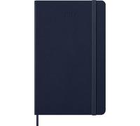 Moleskine Agenda Diaria 2027, Agenda de 12 Meses con Tapa Dura y Cierre Elástico, Formato L 13x21 Cm, Color Azul Zafiro