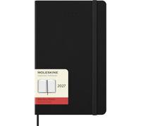 Moleskine Classic 12 Month 2027 Daily Planner, Hard Cover, Large (5" x 8.25"), Negro, 400 páginas