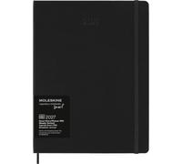Moleskine Agenda Digital Semanal 2027, Agenda Smart PRO de 12 Meses Vista Vertical con Tapa Dura y Cierre Elástico, Formato XL 19x25 cm, Color Negro