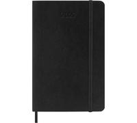 Moleskine Agenda Semanal 2027, Agenda de 12 Meses con Espacio para Notas, en Alemán, con Tapa Blanda y Cierre Elástico, Formato Pocket 9x14 Cm, Color Negro