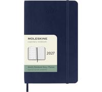 Moleskine Classic 12 Month 2027 Weekly, Soft Cover, Pocket (3.5" x 5.5"), Sapphire Blue, 144 pages