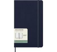 Moleskine Planificador semanal clásico de 12 meses 2027, tapa dura, grande (5" x 8,25"), azul zafiro, 144 páginas