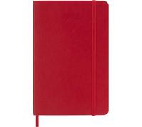 Moleskine Agenda Semanal 2027, Agenda de 12 Meses con Espacio para Notas, Tapa Dura y Cierre Elástico, Formato Pocket 9x14 Cm, Color Rojo Escarlata