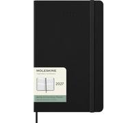Moleskine Planificador vertical clásico de 12 meses en 2027, tapa dura, grande (5" x 8,25"), negro, 144 páginas