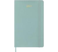 Moleskine Agenda Semanal 2027, Precioso y Ético Planner 12 Meses con Espacio para Notas, Tapa Blanda Vegana y Caja de Regalo, Formato L 13x21 cm, Color Verde Salvia
