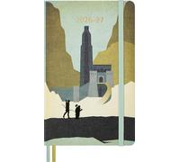 Moleskine Agenda Semanal de 18 Meses 2026 27, El Señor de los Anillos, Tapa Dura de Tela con Cierre Elástico, Legolas y Gimli, Tamaño L 13 x 21 cm