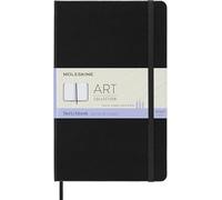 Moleskine Cuaderno de Bocetos Art Collection, tapa dura y cierre elástico, negro 13 x 21 cm, 104 pág