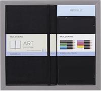 Moleskine Kit de dibujo Álbum bocetos Páginas blancas Large 13×21 cm Set 12 lápices acuarelables