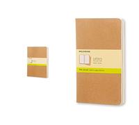 Moleskine - Cahier Journal, Set de 3 Cuadernos con Páginas Blancas + Cahier Journal Cuaderno de Notas, Set de 3 Cuadernos con Páginas, Tapa de Cartón y Cosido de Algodón Visible, Color Marròn Kraft