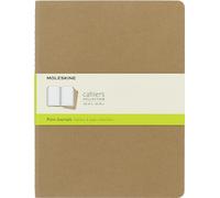 Moleskine – Cahier Journal, Set de 3 cuadernos, 19 x 25 cm, 120 páginas, Kraft marrón