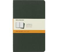 Moleskine Libreta Cahier Journal – Set de 3, Rayada, Tapa cartón, Verde Mirtilo, 13 x 21 cm, 80 págs