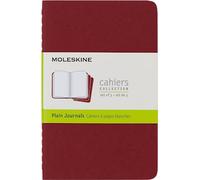 Moleskine Cuadernos CH113 pocket 9 x 14 Set de 3 Rojo arándano