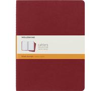 Moleskine Cahier CH121 - Set de 3 cuadernos extragrandes a rayas, rojo arándano
