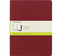 Moleskine CH123 - Set de 3 cuadernos, XL 19 x 25, color rojo