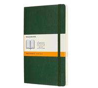Moleskine Cuaderno Classic — Cuadriculado, tapa blanda, cierre elástico, 13×21 cm, Verde Mirto