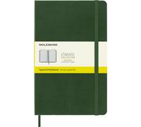 Moleskine Cuaderno Clásico Cuadriculado Tapa Dura Cierre Elástico L 13×21 cm Verde Mirto 240 págs