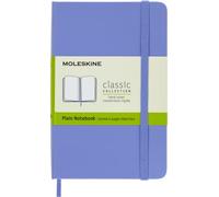 Moleskine Cuaderno clásico Pocket 9x14 cm, tapa dura, cierre elástico, Azul Hortensia