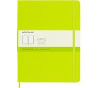 Moleskine Cuaderno Classic – Tapa dura, cierre elástico, XL 19×25 cm, Verde limón, 192 págs