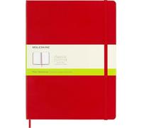 2 libreta clásica tapa dura rojo escarlata XL lisa