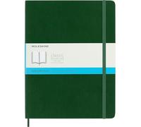Moleskine Classic Notebook, Cuaderno con Páginas Punteadas, Tapa Blanda y Cierre Elástico, Tamaño XL 19 x 25 cm, Color Verde Mirto, 192 páginas
