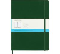 Moleskine Classic Notebook, Cuaderno con Páginas Punteadas, Tapa Dura y Cierre Elástico, Tamaño XL 19 x 25 cm, Color Verde Mirto, 192 páginas