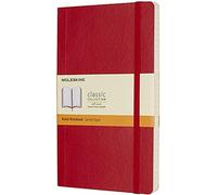 Moleskine Cuaderno Clásico hojas rayadas, tapa blanda, cierre elástico, Rojo Escarlata 13 x 21 cm