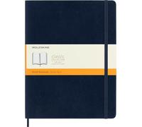 Moleskine Libreta clásica rayada XL 19 x 25 cm tapa blanda cierre elástico Azul Zafiro 192 páginas