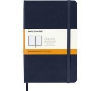 Moleskine Cuaderno clásico Medium 11,5 x 18 cm Rayado Tapa dura Cierre elástico Azul Zafiro 208 pág.