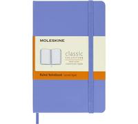 Moleskine Libreta Clásica Pocket 9x14 cm Tapa dura Rayada Cierre elástico Azul Hortensia 192 págs