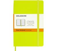 Moleskine Cuaderno Classic Pocket 9 x 14 cm Rayado Tapa dura Cierre elástico Verde limón 192 páginas