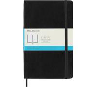 Moleskine 6 libretas clásicas tapa blanda L 13 x 21 cm puntado Negro 192 páginas