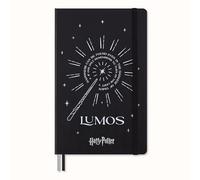 Moleskine Cuaderno Hechizos Lumos (Harry Potter) – Rayas, tapa dura resplandeciente, 13x21 cm