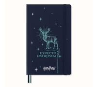 Moleskine Cuaderno Harry Potter Patronum, Colección Hechizos, Tapa dura brillante, Rayado 13x21 cm