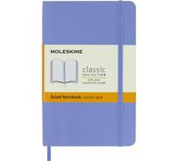 Moleskine – Cuaderno rayado, tapa blanda, cierre elástico, 9x14 cm, azul hortensia, 192 págs