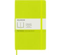 Moleskine - Cuaderno Clásico con Hojas en Blanco, Tapa Blanda y Cierre con Goma Elástica, Tamaño Grande 13 x 21 cm, Color Verde Limón, 240 páginas, L (8056420851007)